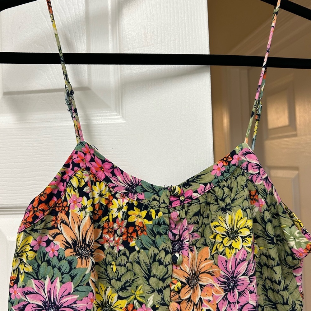 Urban Outfitters Honey Tiered Babydoll Mini Dress | Floral | Size M - Picture 7 of 13